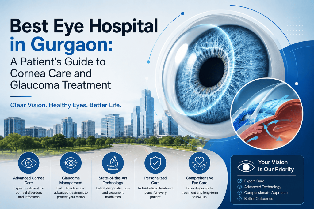 Best Eye Hospital in Gurgaon: A Patient's Guide to Cornea Care and Glaucoma Treatment