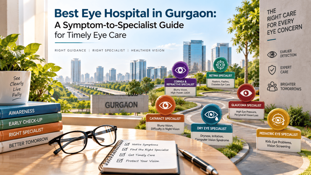 Best Eye Hospital in Gurgaon: A Symptom-to-Specialist Guide for Timely Eye Care